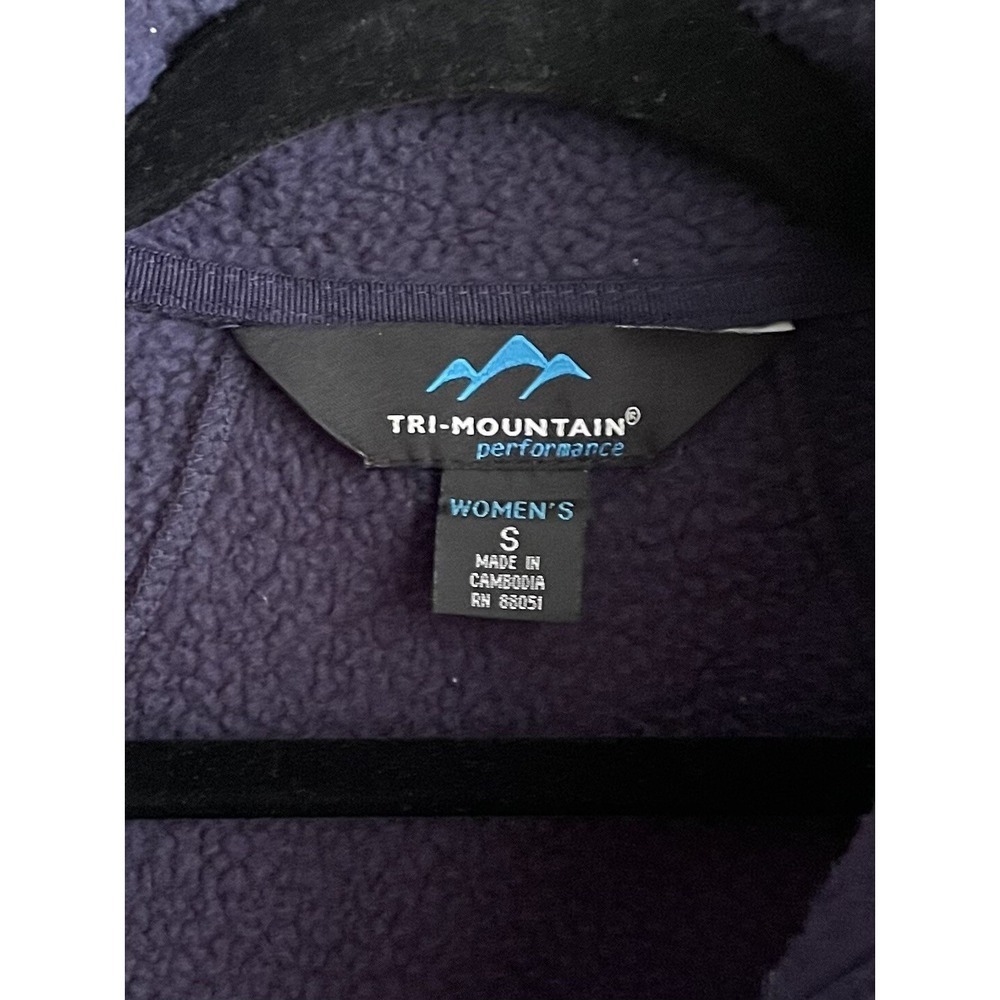 Tri-Mountain Performance Women's Micro Fleec Ascent Jacket Navy Small EUC - Picture 5 of 8